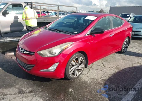 2014 Hyundai Elantra Limited из США, поврежденный, VIN KMHDH4AE4EU127535